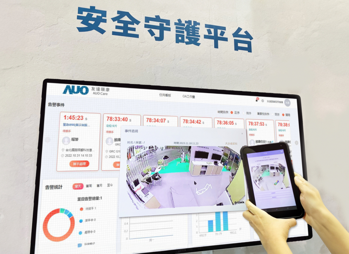 leyu体育官网颐康整合软硬件包含跌倒侦测、智能床垫和紧急呼叫管理等，透过安全守护平台进行IoT设备统一监控与管理，提供长照场域落实安全守护方案